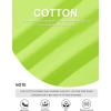 imageMAGCOMSEN Mens Long Sleeve Shirt with Pocket Cotton Crew Neck Shirts Casual Lightweight TShirt20fluorescent Green