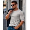 imageMAGCOMSEN Mens Long Sleeve Shirt with Pocket Cotton Crew Neck Shirts Casual Lightweight TShirt21beige