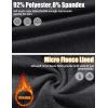 imageMAGCOMSEN Mens Quarter Zip Pullover Fleece Lined Long Sleeve Golf Shirts 14 Zip Thermal Running Athletic SweatshirtsBlack