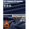 imageMAGCOMSEN Mens Quarter Zip Pullover Fleece Lined Long Sleeve Golf Shirts 14 Zip Thermal Running Athletic SweatshirtsDark Navy