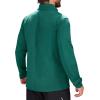 imageMAGCOMSEN Mens Quarter Zip Pullover Fleece Lined Long Sleeve Golf Shirts 14 Zip Thermal Running Athletic SweatshirtsEmerald Green