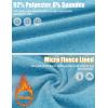 imageMAGCOMSEN Mens Quarter Zip Pullover Fleece Lined Long Sleeve Golf Shirts 14 Zip Thermal Running Athletic SweatshirtsLake Blue