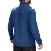 imageMAGCOMSEN Mens Quarter Zip Pullover Fleece Lined Long Sleeve Golf Shirts 14 Zip Thermal Running Athletic SweatshirtsNavy