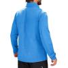imageMAGCOMSEN Mens Quarter Zip Pullover Fleece Lined Long Sleeve Golf Shirts 14 Zip Thermal Running Athletic SweatshirtsSky Blue