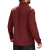 imageMAGCOMSEN Mens Quarter Zip Pullover Fleece Lined Long Sleeve Golf Shirts 14 Zip Thermal Running Athletic SweatshirtsWine Red
