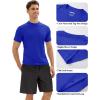 imageMAGCOMSEN Mens Rash Guard Swim Shirts UPF 50 Sun Protection Quick Dry Fishing Water ShirtsColorblue