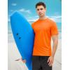 imageMAGCOMSEN Mens Rash Guard Swim Shirts UPF 50 Sun Protection Quick Dry Fishing Water ShirtsFrorange