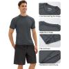 imageMAGCOMSEN Mens Rash Guard Swim Shirts UPF 50 Sun Protection Quick Dry Fishing Water ShirtsGraynavy