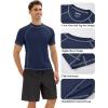 imageMAGCOMSEN Mens Rash Guard Swim Shirts UPF 50 Sun Protection Quick Dry Fishing Water ShirtsNavywhite