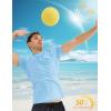 imageMAGCOMSEN Mens Rash Guard Swim Shirts UPF 50 Sun Protection Quick Dry Fishing Water ShirtsSkyblue