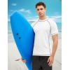 imageMAGCOMSEN Mens Rash Guard Swim Shirts UPF 50 Sun Protection Quick Dry Fishing Water ShirtsWhitenavy
