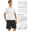 imageMAGCOMSEN Mens Rash Guard Swim Shirts UPF 50 Sun Protection Quick Dry Fishing Water ShirtsWhitenavy