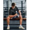 imageMAGCOMSEN Mens Short Sleeve Sun Protection Shirts Quick Dry Athletic TShirts Hiking Running Workout Gym Rash GuardBlack