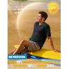 imageMAGCOMSEN Mens Short Sleeve Sun Protection Shirts Quick Dry Athletic TShirts Hiking Running Workout Gym Rash GuardBlack