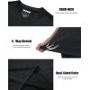 imageMAGCOMSEN Mens Short Sleeve Sun Protection Shirts Quick Dry Athletic TShirts Hiking Running Workout Gym Rash GuardBlack