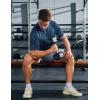 imageMAGCOMSEN Mens Short Sleeve Sun Protection Shirts Quick Dry Athletic TShirts Hiking Running Workout Gym Rash GuardDark Blue