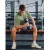 imageMAGCOMSEN Mens Short Sleeve Sun Protection Shirts Quick Dry Athletic TShirts Hiking Running Workout Gym Rash GuardGreen