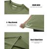 imageMAGCOMSEN Mens Short Sleeve Sun Protection Shirts Quick Dry Athletic TShirts Hiking Running Workout Gym Rash GuardGreen