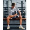 imageMAGCOMSEN Mens Short Sleeve Sun Protection Shirts Quick Dry Athletic TShirts Hiking Running Workout Gym Rash GuardLight Grey