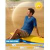 imageMAGCOMSEN Mens Short Sleeve Sun Protection Shirts Quick Dry Athletic TShirts Hiking Running Workout Gym Rash GuardMedium Blue