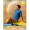 imageMAGCOMSEN Mens Short Sleeve Sun Protection Shirts Quick Dry Athletic TShirts Hiking Running Workout Gym Rash GuardSea Blue