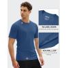 imageMAGCOMSEN Mens Short Sleeve UPF 50 TShirt Swim Quick Dry Rash Guard Athletic Surf Shirts Performance Water ShirtsBluegray