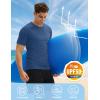 imageMAGCOMSEN Mens Short Sleeve UPF 50 TShirt Swim Quick Dry Rash Guard Athletic Surf Shirts Performance Water ShirtsBluegray