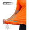 imageMAGCOMSEN Mens Short Sleeve UPF 50 TShirt Swim Quick Dry Rash Guard Athletic Surf Shirts Performance Water ShirtsBright Orange
