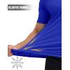 imageMAGCOMSEN Mens Short Sleeve UPF 50 TShirt Swim Quick Dry Rash Guard Athletic Surf Shirts Performance Water ShirtsColorblue