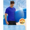 imageMAGCOMSEN Mens Short Sleeve UPF 50 TShirt Swim Quick Dry Rash Guard Athletic Surf Shirts Performance Water ShirtsColorblue