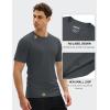 imageMAGCOMSEN Mens Short Sleeve UPF 50 TShirt Swim Quick Dry Rash Guard Athletic Surf Shirts Performance Water ShirtsDarkgrey