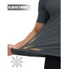 imageMAGCOMSEN Mens Short Sleeve UPF 50 TShirt Swim Quick Dry Rash Guard Athletic Surf Shirts Performance Water ShirtsDarkgrey