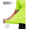imageMAGCOMSEN Mens Short Sleeve UPF 50 TShirt Swim Quick Dry Rash Guard Athletic Surf Shirts Performance Water ShirtsFluorescent Green