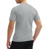 imageMAGCOMSEN Mens Short Sleeve UPF 50 TShirt Swim Quick Dry Rash Guard Athletic Surf Shirts Performance Water ShirtsLightgrey