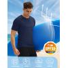 imageMAGCOMSEN Mens Short Sleeve UPF 50 TShirt Swim Quick Dry Rash Guard Athletic Surf Shirts Performance Water ShirtsNavy