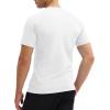 imageMAGCOMSEN Mens Short Sleeve UPF 50 TShirt Swim Quick Dry Rash Guard Athletic Surf Shirts Performance Water ShirtsWhite