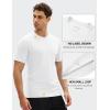 imageMAGCOMSEN Mens Short Sleeve UPF 50 TShirt Swim Quick Dry Rash Guard Athletic Surf Shirts Performance Water ShirtsWhite