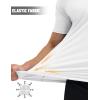 imageMAGCOMSEN Mens Short Sleeve UPF 50 TShirt Swim Quick Dry Rash Guard Athletic Surf Shirts Performance Water ShirtsWhite