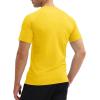 imageMAGCOMSEN Mens Short Sleeve UPF 50 TShirt Swim Quick Dry Rash Guard Athletic Surf Shirts Performance Water ShirtsYellow