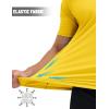 imageMAGCOMSEN Mens Short Sleeve UPF 50 TShirt Swim Quick Dry Rash Guard Athletic Surf Shirts Performance Water ShirtsYellow