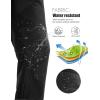 imageMAGCOMSEN Mens Snow Ski Pants Fleece Lined Water Resistant Winter Pants with 4 Zip Pockets for Snowboard Hiking OutdoorBlack