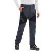 imageMAGCOMSEN Mens Snow Ski Pants Fleece Lined Water Resistant Winter Pants with 4 Zip Pockets for Snowboard Hiking OutdoorDark Grey