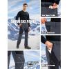 imageMAGCOMSEN Mens Snow Ski Pants Fleece Lined Water Resistant Winter Pants with 4 Zip Pockets for Snowboard Hiking OutdoorDark Grey
