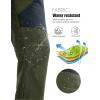 imageMAGCOMSEN Mens Snow Ski Pants Fleece Lined Water Resistant Winter Pants with 4 Zip Pockets for Snowboard Hiking OutdoorGreen