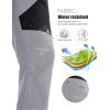 imageMAGCOMSEN Mens Snow Ski Pants Fleece Lined Water Resistant Winter Pants with 4 Zip Pockets for Snowboard Hiking OutdoorLight Grey