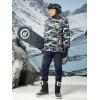 imageMAGCOMSEN Mens Snow Ski Pants Fleece Lined Water Resistant Winter Pants with 4 Zip Pockets for Snowboard Hiking OutdoorNavy