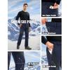 imageMAGCOMSEN Mens Snow Ski Pants Fleece Lined Water Resistant Winter Pants with 4 Zip Pockets for Snowboard Hiking OutdoorNavy