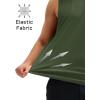 imageMAGCOMSEN Mens Workout Tank Tops Quick Dry Lightweight Sleeveless Shirts Gym Bodybuilding Muscle Tee ShirtArmy Green