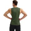 imageMAGCOMSEN Mens Workout Tank Tops Quick Dry Lightweight Sleeveless Shirts Gym Bodybuilding Muscle Tee ShirtArmy Green