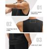 imageMAGCOMSEN Mens Workout Tank Tops Quick Dry Lightweight Sleeveless Shirts Gym Bodybuilding Muscle Tee ShirtBlack